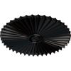 imageEkena Millwork CM34SH Shakuras Ceiling Medallion 33 78OD x 2P For Canopies up to 5 34 Factory PrimedHandPainted Jet Black