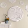 imageEkena Millwork CM34SH Shakuras Ceiling Medallion 33 78OD x 2P For Canopies up to 5 34 Factory PrimedPrimed White