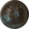 Hand-Painted Bronze Blue Patina