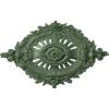 image35 78W x 22 12H x 4 38P Antonio Ceiling MedallionHandPainted Athenian Green