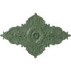 image67 14W x 43 38H x 4ID x 2P Melchor Diamond Ceiling Medallion Fits Canopies up to 4Athenian Green Flat Finish