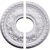 imageEkena Millwork CM11PM2 11 38OD x 3 58ID x 78P Palmetto Ceiling Medallion Fits Canopies up to 412 2 PieceSplit