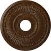 imageEkena Millwork CM16MLPES 16OD X 3 58ID X 34P Melonie Ceiling Medallion Fits Canopies Up to 6 38 PewterRoot Beer Crackle Flat Finish