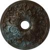 Hand-Painted Bronze Blue Patina