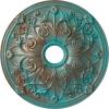 Hand-Painted Copper Green Patina
