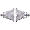 imageEkena Millwork CM23RO1203500 23 12W x 12 14H x 3 12ID x 1 12P Quentin Ceiling Medallion Fits Canopies up to 312 2 Piece