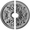 imageEkena Millwork CM32BR206000 32 58OD x 6ID x 2P Bradford Ceiling Medallion Fits Canopies up to 658 2 PieceSplit