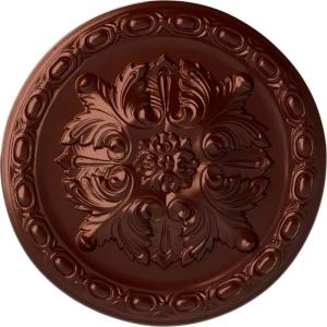image11 34OD x 38P Stockport Ceiling MedallionHandPainted Antique Copper