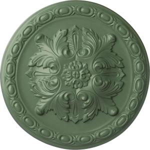 image11 34OD x 38P Stockport Ceiling MedallionHandPainted Athenian Green
