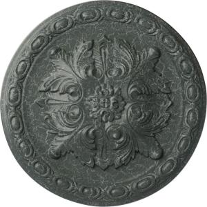 image11 34OD x 38P Stockport Ceiling MedallionHandPainted Athenian Green Crackle