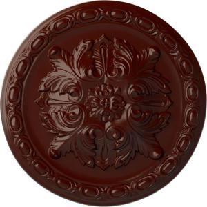 image11 34OD x 38P Stockport Ceiling MedallionHandPainted Brushed Mahogany