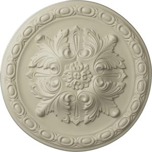 image11 34OD x 38P Stockport Ceiling MedallionHandPainted Clear Yellow