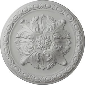image11 34OD x 38P Stockport Ceiling MedallionHandPainted Frost