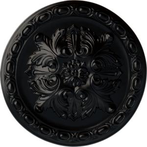 image11 34OD x 38P Stockport Ceiling MedallionHandPainted Jet Black