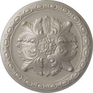 image11 34OD x 38P Stockport Ceiling MedallionHandPainted Pearl White