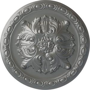image11 34OD x 38P Stockport Ceiling MedallionHandPainted Silver
