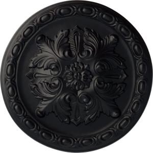 image11 34OD x 38P Stockport Ceiling MedallionHandPainted Steel Gray