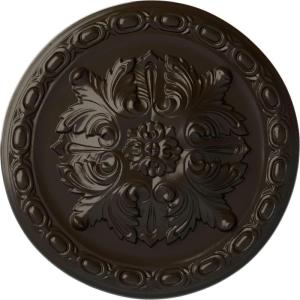 image11 34OD x 38P Stockport Ceiling MedallionHandPainted Stone Hearth