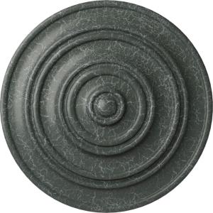 image13 14OD x 12P Classic Ceiling Medallion Fits Canopies up to 4 18Athenian Green Crackle Flat Finish