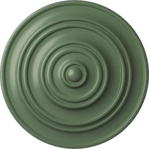 image13 14OD x 12P Classic Ceiling Medallion Fits Canopies up to 4 18Athenian Green Flat Finish