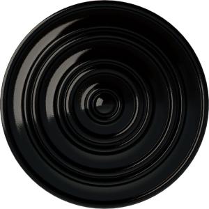 image13 14OD x 12P Classic Ceiling Medallion Fits Canopies up to 4 18Black Pearl Metallic Series
