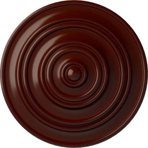 image13 14OD x 12P Classic Ceiling Medallion Fits Canopies up to 4 18Brushed Mahogany Flat Finish