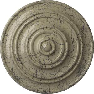 image13 14OD x 12P Classic Ceiling Medallion Fits Canopies up to 4 18Castle Stone Crackle Flat Finish