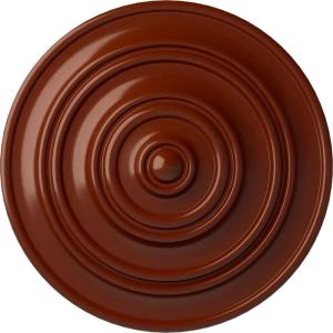image13 14OD x 12P Classic Ceiling Medallion Fits Canopies up to 4 18Firebrick Flat Finish