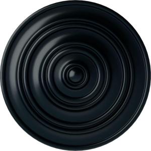 image13 14OD x 12P Classic Ceiling Medallion Fits Canopies up to 4 18Night Shade Flat Finish