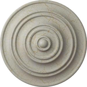 image13 14OD x 12P Classic Ceiling Medallion Fits Canopies up to 4 18Pot of Cream Crackle Flat Finish