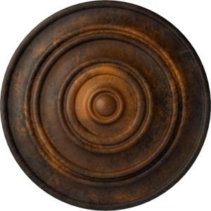 image13 14OD x 12P Classic Ceiling Medallion Fits Canopies up to 4 18Rust Metallic Series