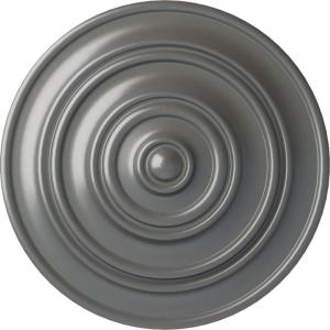 image13 14OD x 12P Classic Ceiling Medallion Fits Canopies up to 4 18Silver Metallic Series
