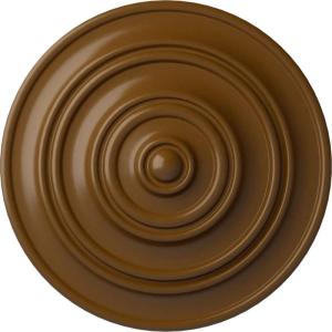 image13 14OD x 12P Classic Ceiling Medallion Fits Canopies up to 4 18Smokey Topaz Flat Finish