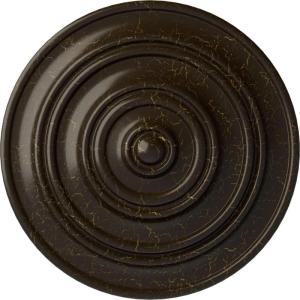 image13 14OD x 12P Classic Ceiling Medallion Fits Canopies up to 4 18Stone Hearth Crackle Flat Finish