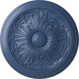 image16 78OD x 58P Vienna Ceiling Medallion Fits Canopies up to 3 14Americana Flat Finish