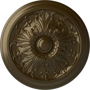 image16 78OD x 58P Vienna Ceiling Medallion Fits Canopies up to 3 14Brass Metallic Series