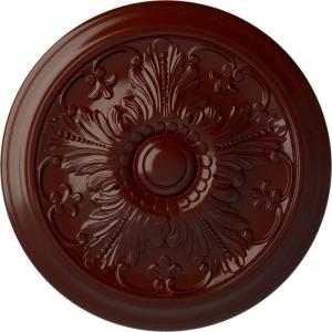 image16 78OD x 58P Vienna Ceiling Medallion Fits Canopies up to 3 14Brushed Mahogany Flat Finish