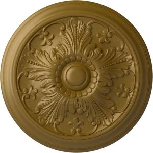 image16 78OD x 58P Vienna Ceiling Medallion Fits Canopies up to 3 14Gold Rush Metallic Series