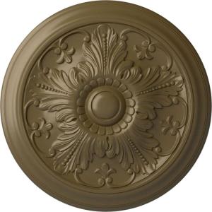 image16 78OD x 58P Vienna Ceiling Medallion Fits Canopies up to 3 14Mississippi Mud Flat Finish