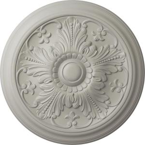 image16 78OD x 58P Vienna Ceiling Medallion Fits Canopies up to 3 14Pot of Cream Flat Finish