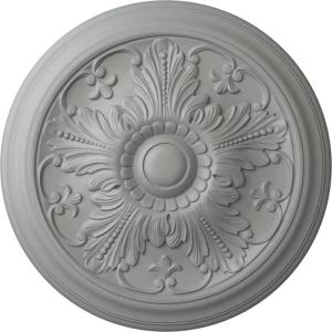image16 78OD x 58P Vienna Ceiling Medallion Fits Canopies up to 3 14Primed
