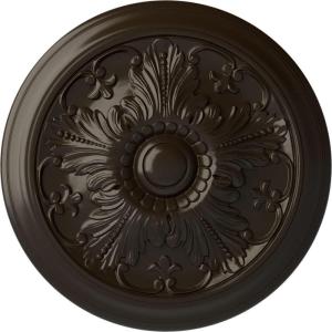 image16 78OD x 58P Vienna Ceiling Medallion Fits Canopies up to 3 14Stone Hearth Flat Finish