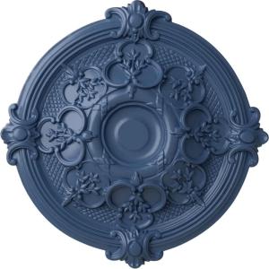 image17 38OD x 1 34P Hamilton Ceiling Medallion Fits Canopies up to 3 34Americana Flat Finish