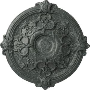 image17 38OD x 1 34P Hamilton Ceiling Medallion Fits Canopies up to 3 34Athenian Green Crackle Flat Finish