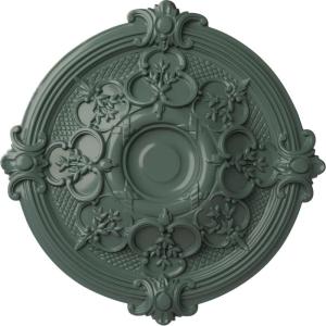 image17 38OD x 1 34P Hamilton Ceiling Medallion Fits Canopies up to 3 34Cloud Burst Flat Finish