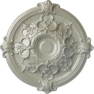 image17 38OD x 1 34P Hamilton Ceiling Medallion Fits Canopies up to 3 34Flash Copper Metallic Series