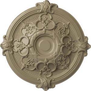 image17 38OD x 1 34P Hamilton Ceiling Medallion Fits Canopies up to 3 34Gobi Desert Flat Finish