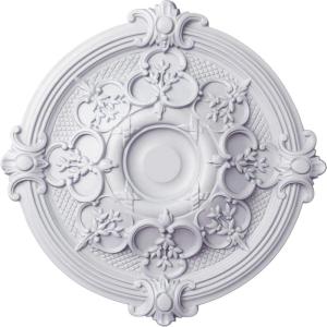 image17 38OD x 1 34P Hamilton Ceiling Medallion Fits Canopies up to 3 34Primed