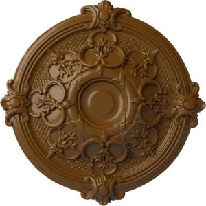 image17 38OD x 1 34P Hamilton Ceiling Medallion Fits Canopies up to 3 34Smokey Topaz Flat Finish