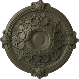 image17 38OD x 1 34P Hamilton Ceiling Medallion Fits Canopies up to 3 34Witch Hazel Flat Finish